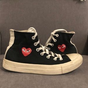 Comme des Garcons x Converse Black High Tops